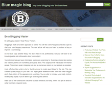 Tablet Screenshot of bluemagicblog.com